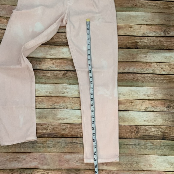 Big Star Distressed Pink Cropped Skinny Jeans - Picture 2 of 7